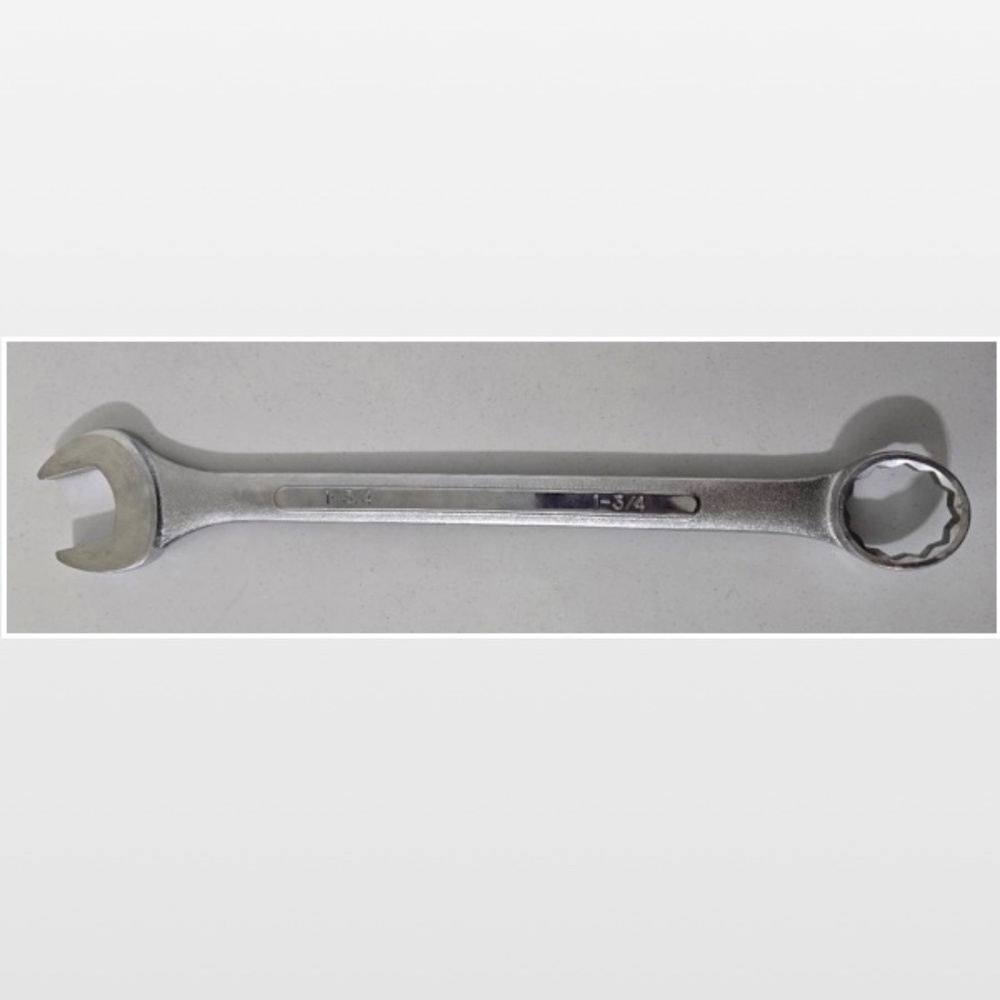 New Pittsburgh 1-3/4” Combination Wrench Tool Large Silver Metal